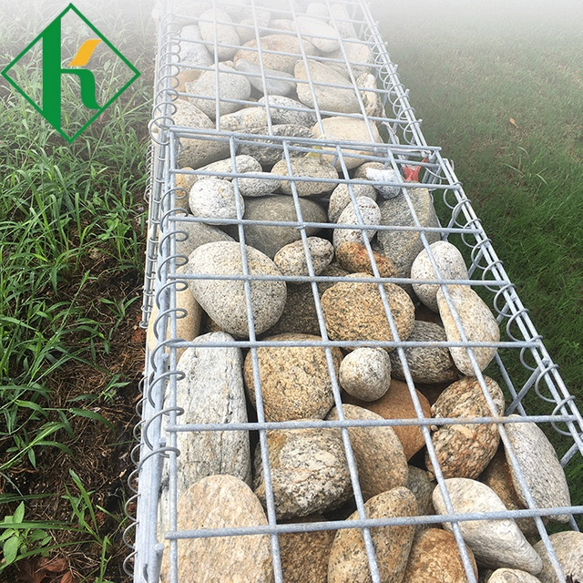 Hexagonal Woven Wire Mesh Pouaka Gabion mo te Whakahaere Waipuke Awa me te Whakakaha Gabion Wire Mesh