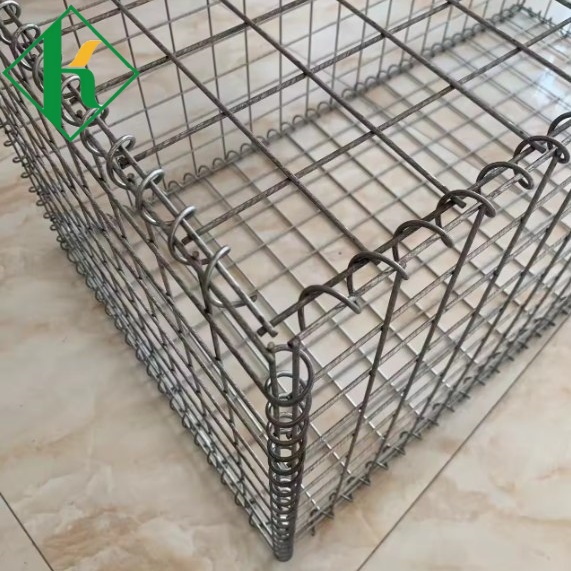 Gabion Bergalvani Pemborong China Sangkar Kawat Bakul Gabion Dikimpal untuk Hiasan Bangunan Perniagaan